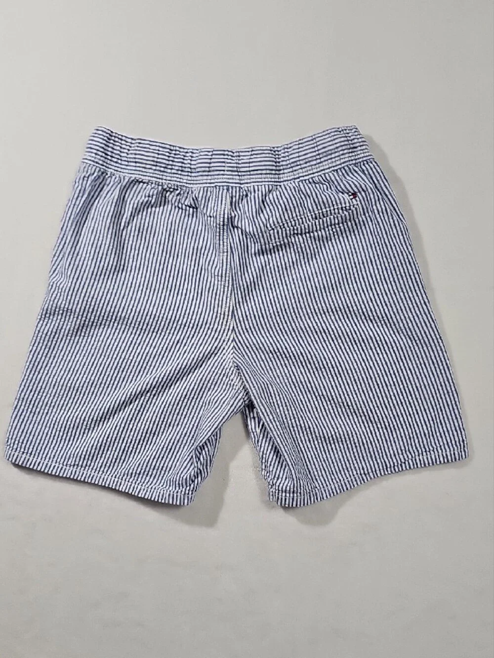 Tommy Hilfiger Navy and White Striped Seersucker Kids Shorts